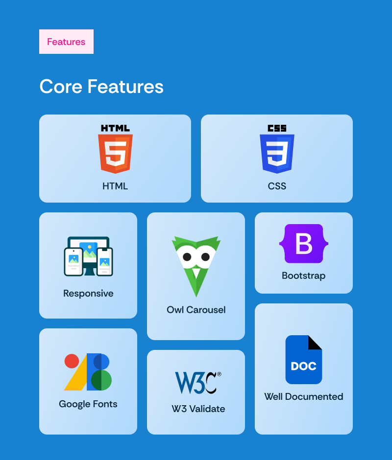 Metrix - App Landing Page Website